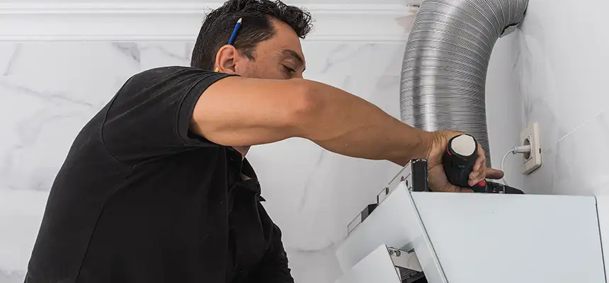 Precision In-wall Dryer Vent Cleaning & Rerouting Corrections in Bay City, TX